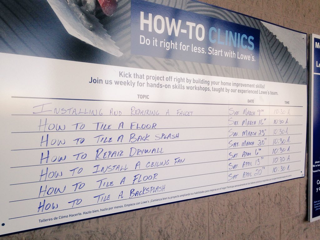 dailystem's tweet photo. A stop at @Lowes got me thinking... what if I had a list of "How-To Clinics" for my students at lunchtime or before/after school?
#MakerEd #STEM #STEAM #CTE https://t.co/u4OjSvf2SU