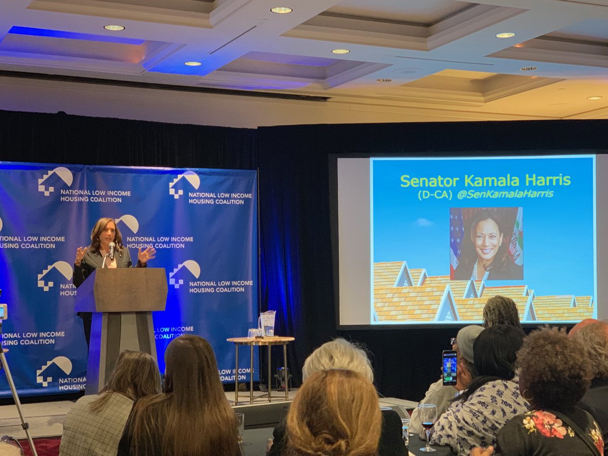 JFacciponti's tweet photo. ⁦⁦@SenKamalaHarris⁩ at NLIHCForum19 talking about the important of having #affordablehousing. Low income renters deserve decent and #affordablehousing too! https://t.co/Ev0gKsSq8r
