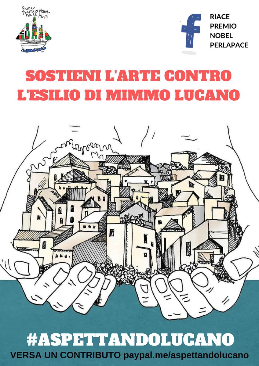 esclab73's tweet photo. #aspettandolucano è il nuovo progetto di Street Art del Comitato Riace Premio Nobel per la Pace. https://t.co/fZJgfh0xVI