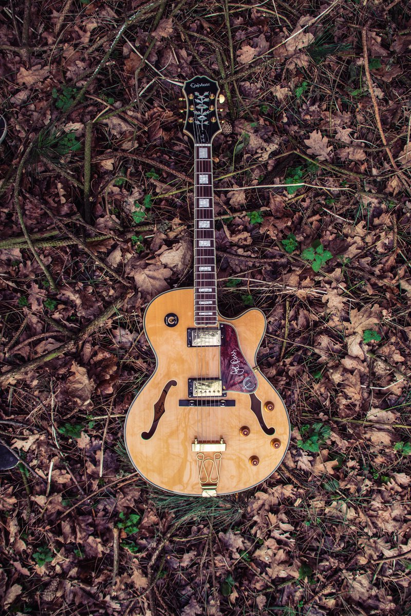 nobleoakspirits's tweet photo. Wood recognizes wood. This beautiful Epiphone casino celebrates time honored methods and a gorgeous wood finish. We take the same pride in our bourbon. Take time today to enjoy the rich taste of our award-winning Noble Oak bourbon. Make sure to pair it with some fine music! https://t.co/dbjiLZoXS3