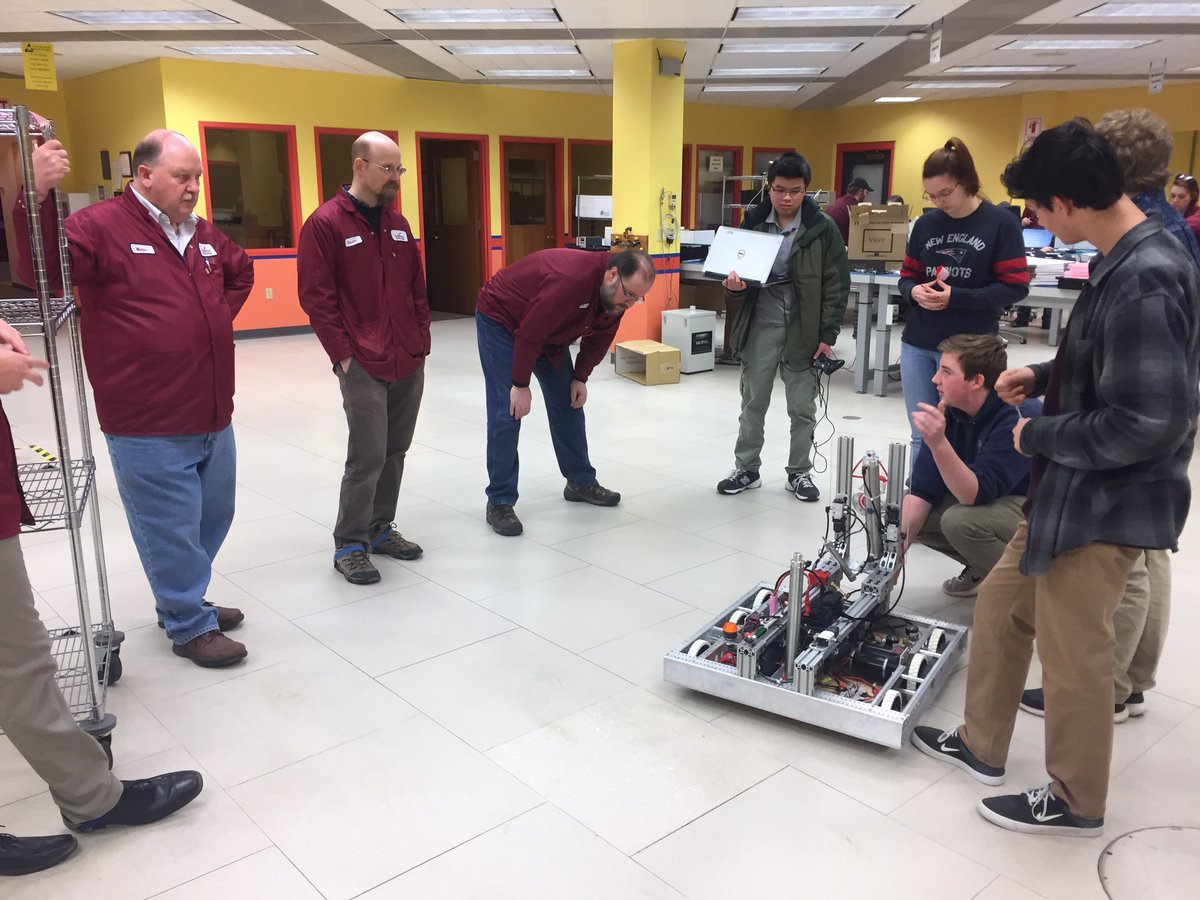 Enjoying sharing our robot with #Enercon engineers.