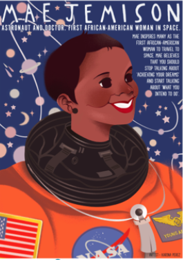 CascaronBash's tweet photo. For #WomenHistoryMonth we celebrate Mae C. Jamison, the first African American woman to travel space aboard the Space Shuttle Endeavor on September 12, 1992. 
Support our efforts in #STEM education by purchasing tickets at https://t.co/D12O8OGnrB
 #cascaronbash19 #WIT #Fiesta19 https://t.co/2uOvclUnkm