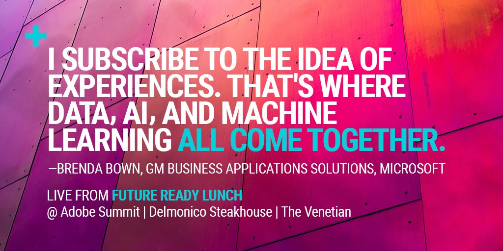 vml_global's tweet photo. ⚡️ #AdobeSummit #ThinkFutureReady https://t.co/kNcbClJ9cY