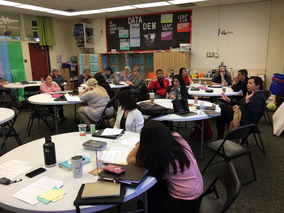 How do we create rigorous questions based on the text we read? <a href="/Lost_Hills_Sch/">Lost Hills School</a> staff are problem solving together #SomosLobos #WeAreLobos