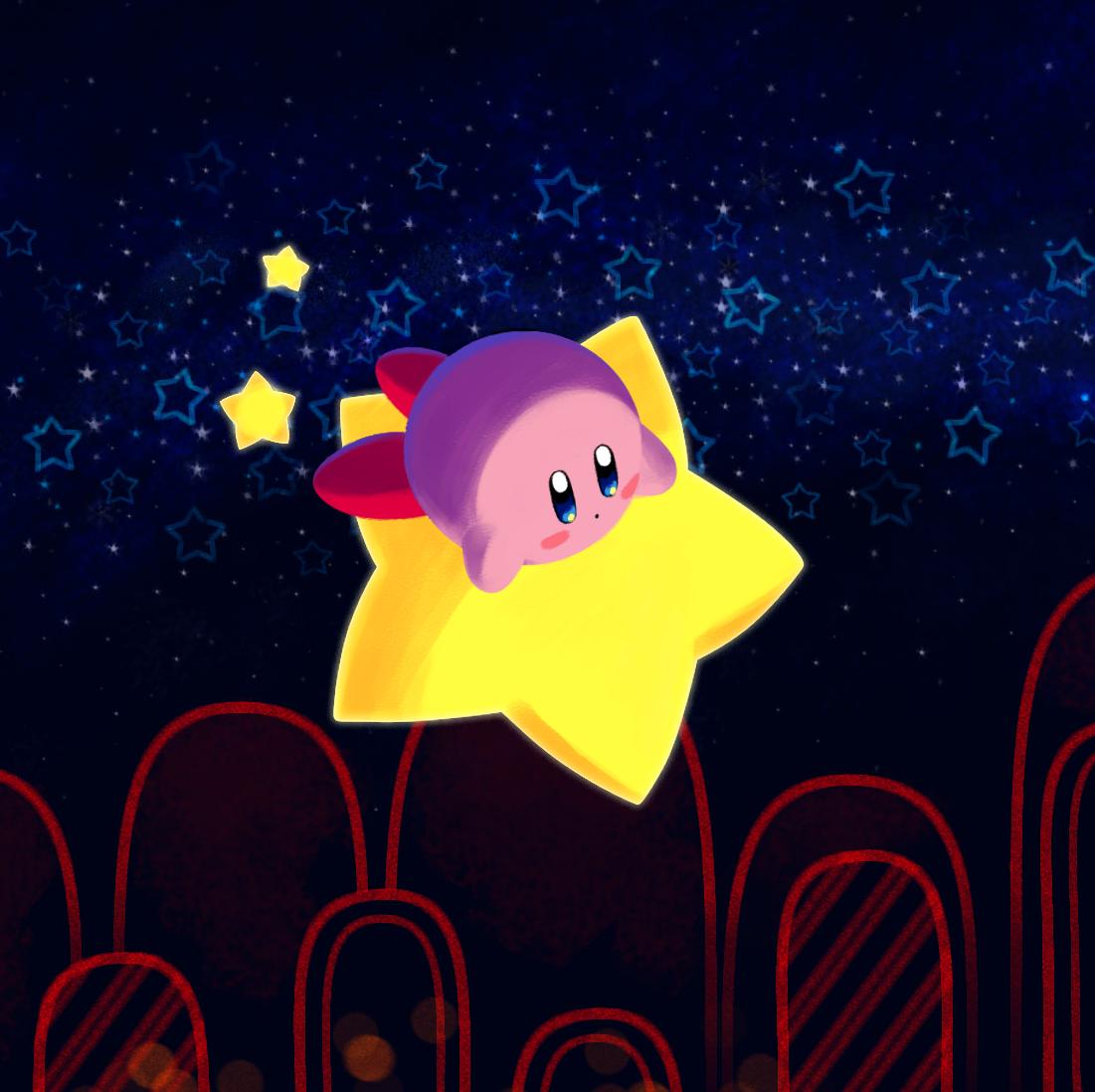 Zapolio1's tweet photo. I've always liked Kirby, i drew this.. https://t.co/VU29nlTexs