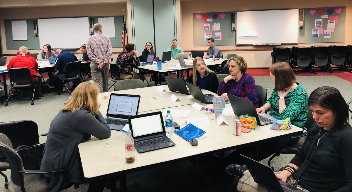 BridgetteMB3's tweet photo. Impressive depth of conversation around vertical articulation of standards &amp; instructional strategies with @OHLSD District Math Leadership Team! 

Excited for our next steps! #HighlanderInnovation @MrRoss1618 @OHHS_Boles5 @jillwolfe911 @page_m1 @amyrbrennan @Kessler5cs https://t.co/CnXnpswRV9
