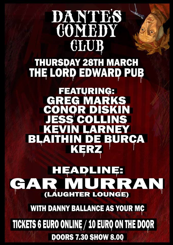 DantesComedyDUB's tweet image. 🔥 Tickets below: 🔥
jokepit.com/organisers/502…