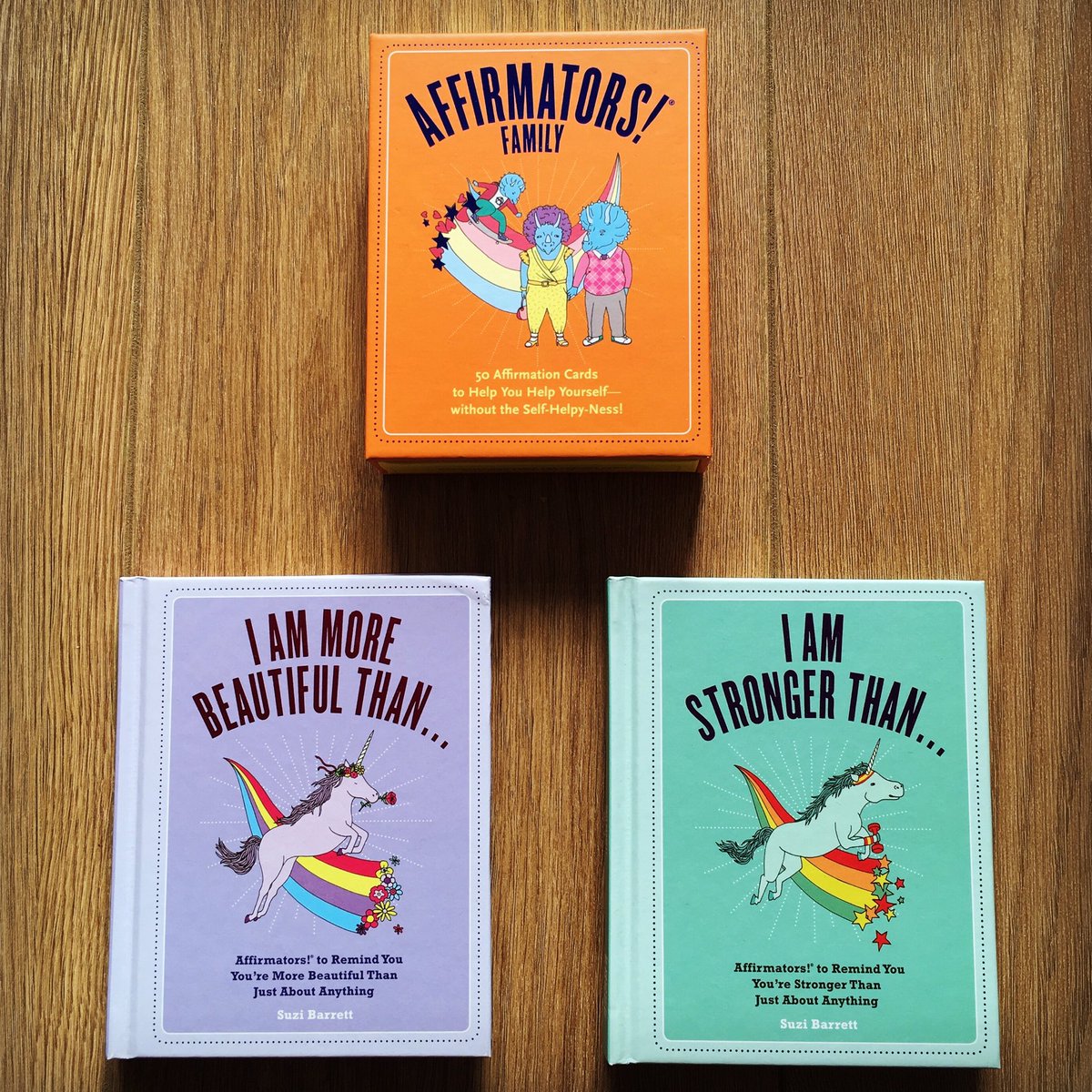 NaomiSloman's tweet photo. I recently received copies of these books and affirmation cards that I illustrated for @knockknock and I’m so pleased with the results. More photos to come soon.
#affirmations #affirmationcards #affirmators #unicorns #selfhelp #motivation #illustration https://t.co/thlcumL0sm