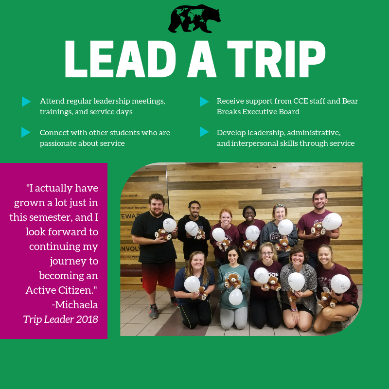 ‼️ Great news! Our application to be a Trip Leader for 2019-2020 has been extended and the deadline is now April 14th at 11:59 pm! Click the link to apply today: bit.ly/tripleaders2020