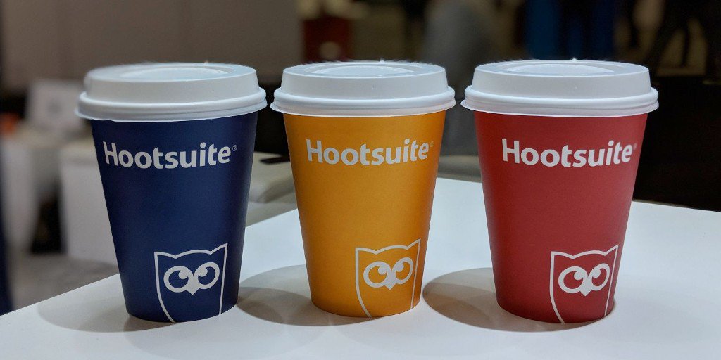HootBusiness's tweet photo. Need to recharge or want to meet some new people? Come network over FREE espresso, mochas, lattes and more at Booth #845 during the #AdobeSummit Mixer! ☕️ #HootsuiteRandomCoffee https://t.co/ksNUQjhfYO