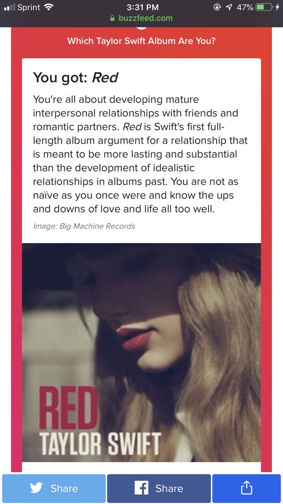 Buzzfeed Quiz On Twitter Which Taylor Swift Album Are You