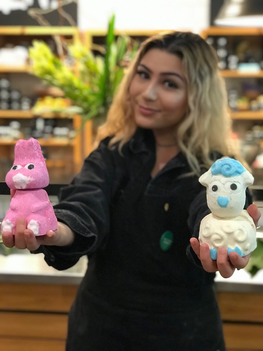 Good things always come in two’s! Our Lamb and Bunny bomb bombs have officially leaped into Lush Memorial City Mall!!! These goodies make for a great spring time bath! Come on in before they hop out of the shop. #LushEaster #BathGoals #LushMemorialCity 💕🐰