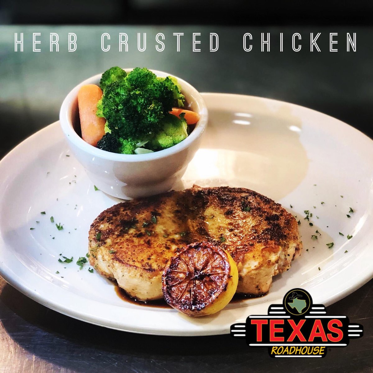 TRLexington's tweet photo. Doesn’t happen often but we have added a new item to our menu!! 

Stop in to try our Herb Crusted Chicken! https://t.co/BMrJnXV4rQ