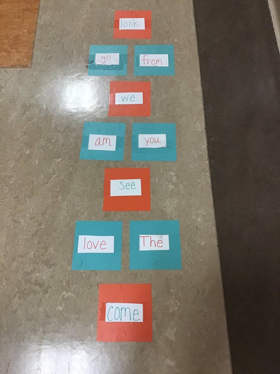 foxpine66's tweet image. Practicing Power Words in the halls of Dunkirk Schools👍