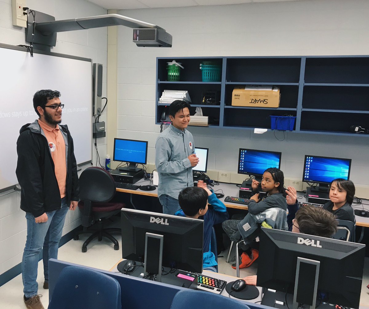 GFHScoders's tweet photo. We had fun hosting an Hour of Code Event at Henderson Elementary School. The kids had a blast trying out the activities at @codeorg. Thanks again @HNESHuskies. https://t.co/iehqPyNEnq