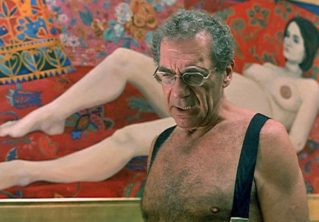 ty_landis's tweet photo. Yes Eyes Wide Shut is terrific but something that's not talked about enough is Sydney Pollack wearing suspenders while topless https://t.co/szkzSFoVEs