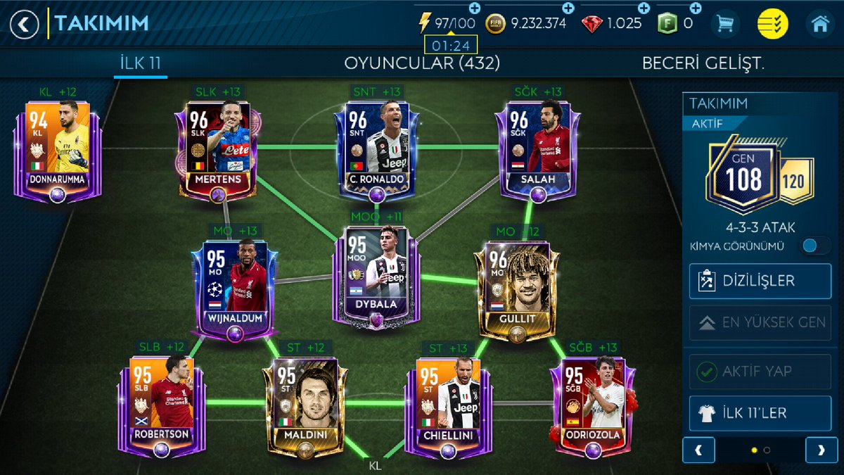 myback063's tweet photo. @Fifa_Mobile_TR onerin varmı kardesım 100 m butce var https://t.co/v8Bt8NjrpS