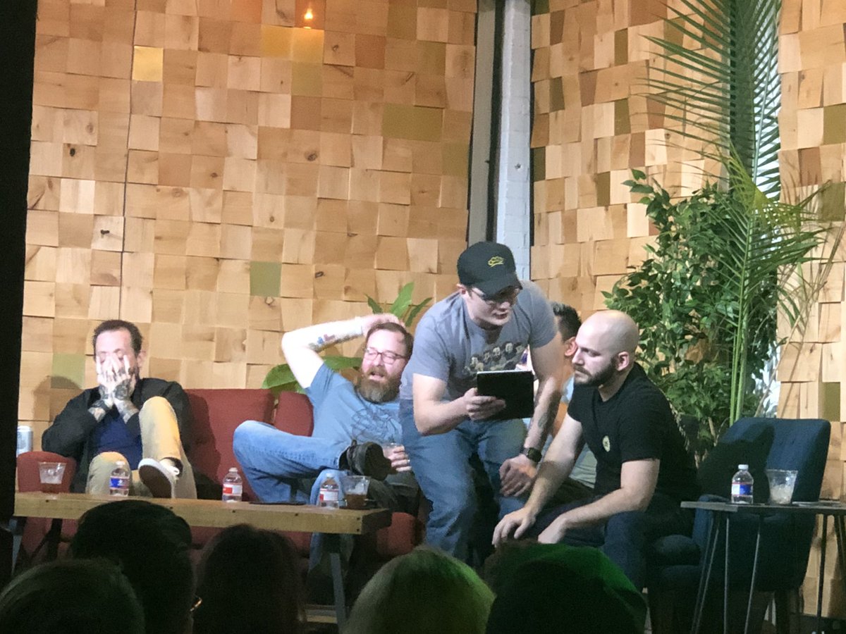 Lizz_Gutierrez's tweet photo. #OffTopicAH #OffTopicLive #LiveWeek Always so much fun to be in to Austin to see the chaos @AchievementHunt creates. @SirHytrek and I had a blast. https://t.co/9677whnCEh