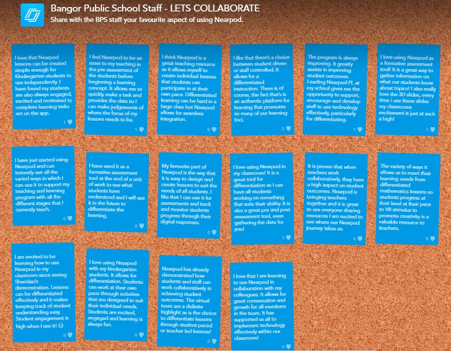 #CollaborateDay BPS staff loving Nearpod and the positive impact it is having on student learning. Staff completed their own collaborate board to share their feedback. <a href="/nearpod/">Nearpod</a> <a href="/craigsnudden/">craig snudden</a>
