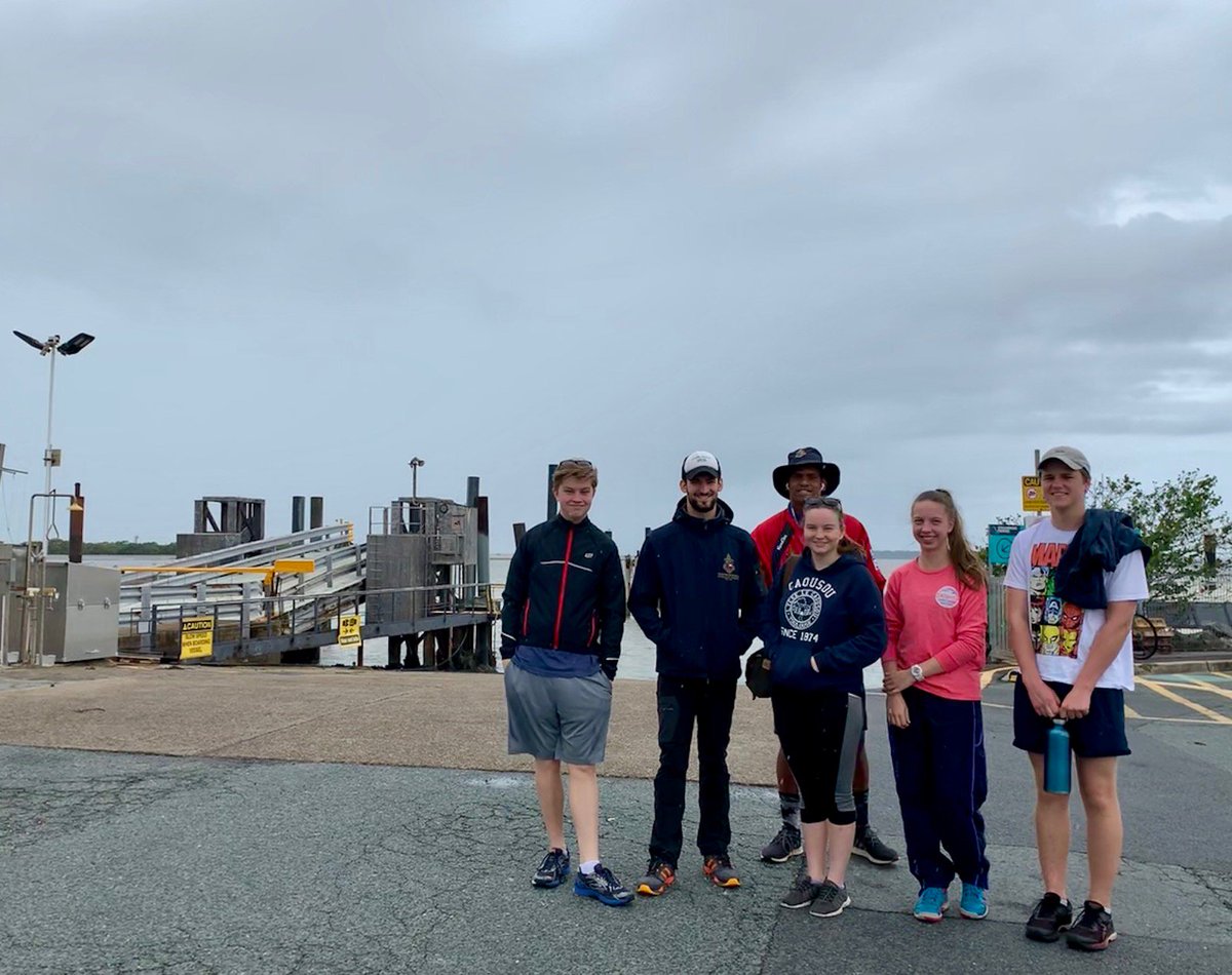 tas1911's tweet photo. Show Day for everyone in the school except our intrepid Year 12 Geography students and wonderful teachers Miss Parker and Mr Morey. Safe and sound at Cleveland Wharf, ready for the ferry across to Minjerribah! https://t.co/N2sZQX4Rkm