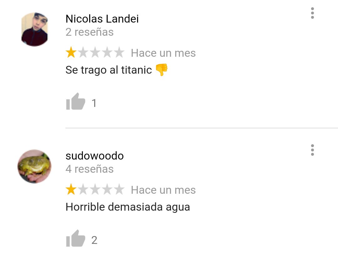 PabloPacman's tweet photo. Me ha dado por mirar las reseñas de Google del Océano Atlántico y https://t.co/qznqxax14R
