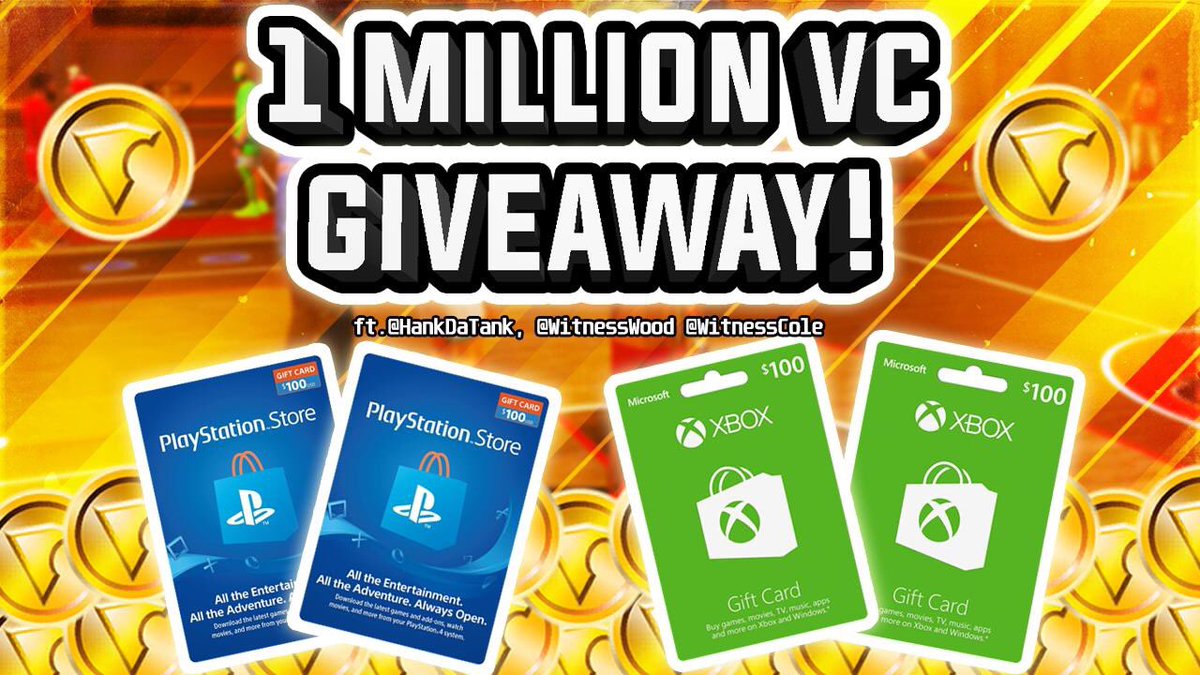 colethemanyt's tweet photo. 🚨 1 MILLION VC GIVEAWAY PS4/XBOX 🚨

HOSTED BY @HankDaTank @WitnessWood @WitnessCole

ENTER HERE: https://t.co/fPyb8wZHGr …

Requirements to win:
- Like/Retweet this tweet
- Follow @HankDaTank
- Follow @WitnessWood
- Follow @WitnessCole https://t.co/bgz0wIRQhY