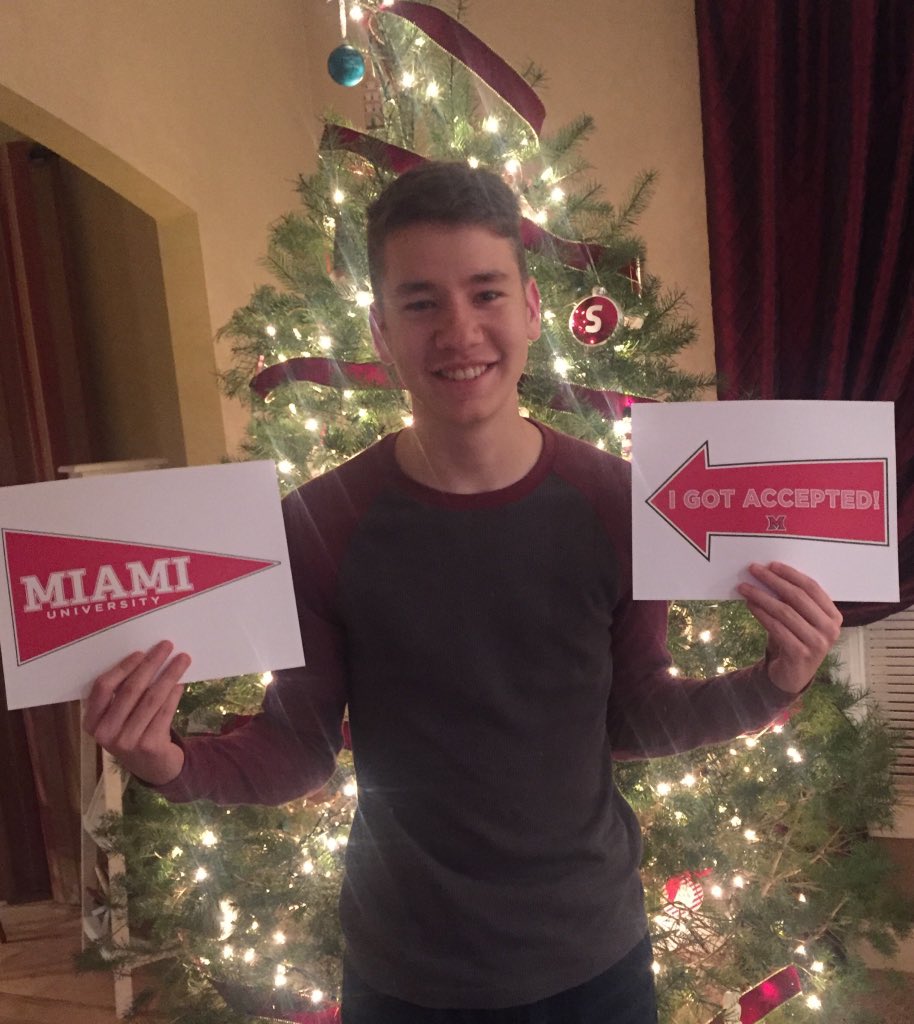 Guess what @miamiuniversity @MiamiOH_Admit...my son has decided to be a 4th generation Miamian!! #loveandhonor #musicmajor #proudmomma #classof1995 #classof2023