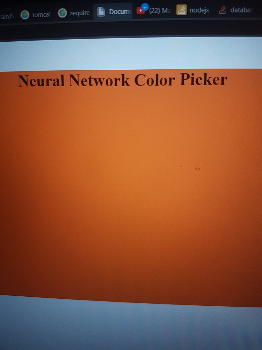 iamcodex_'s tweet image. Mis primeros pequeños pasos a la programacion de IA, red neuronal de deteccion de oscuridad y claridad para cambiar el color del texto para una lectura mas clara. Nunca pense que me divertiria tanto haciendo este miniprograma.
#brainjs #javascript #NeuralNetworks #programming