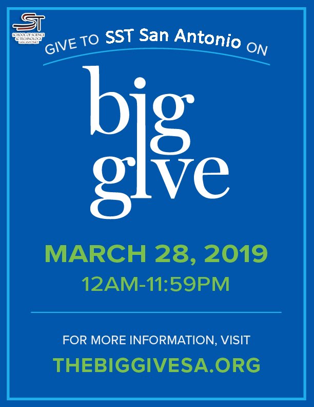 SSTmaincampus's tweet photo. It’s time to show that SST community is full of generosity! On March 28th, help us celebrate #BigGive2019 and donate at: https://t.co/uEkbvGYBI1 https://t.co/b0IG0pcyMd