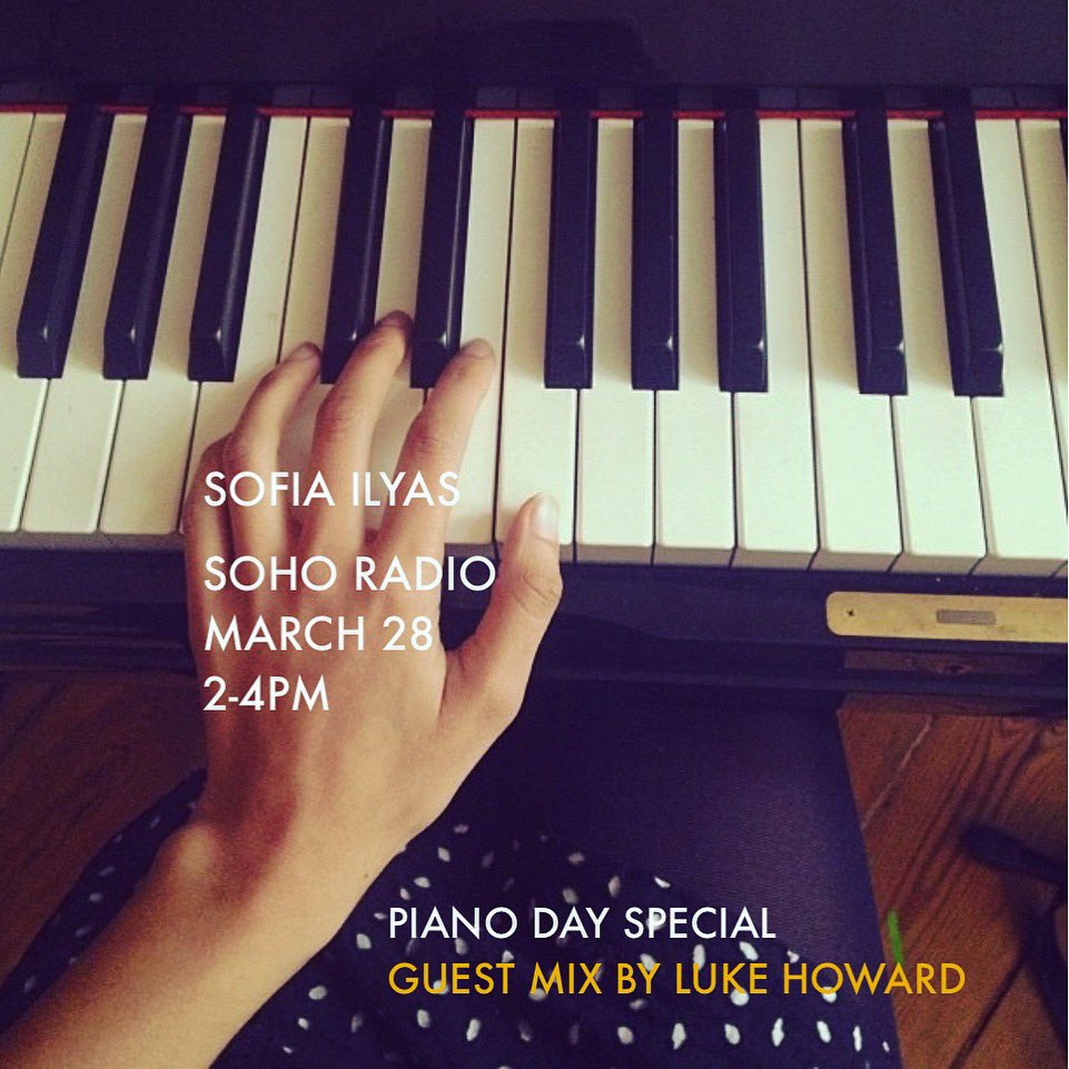 sofiailyas's tweet photo. Tune in 2-4pm to @sohoradio for all of your top 40 piano hits 👊🏼 and a special guest piano mix by @lukehowardmusic @piano__day https://t.co/biC7HLdbrW
