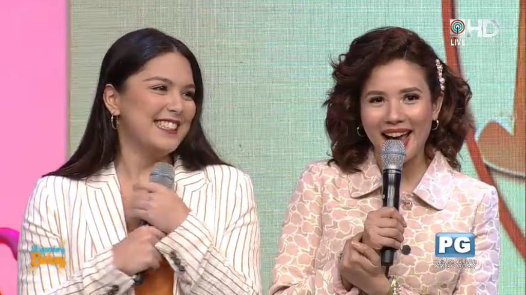 eyabeybe's tweet photo. Ang pwetty nyo naman po pareho @anakarylle @RiaAtayde 

#MBGirlPower
#KARYLLEsBdayOnMB https://t.co/xmSzo8w7Au