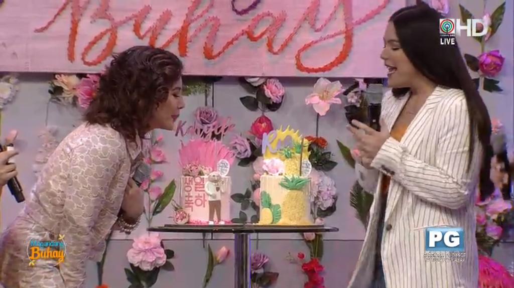 eyabeybe's tweet photo. Ang pwetty nyo naman po pareho @anakarylle @RiaAtayde 

#MBGirlPower
#KARYLLEsBdayOnMB https://t.co/xmSzo8w7Au