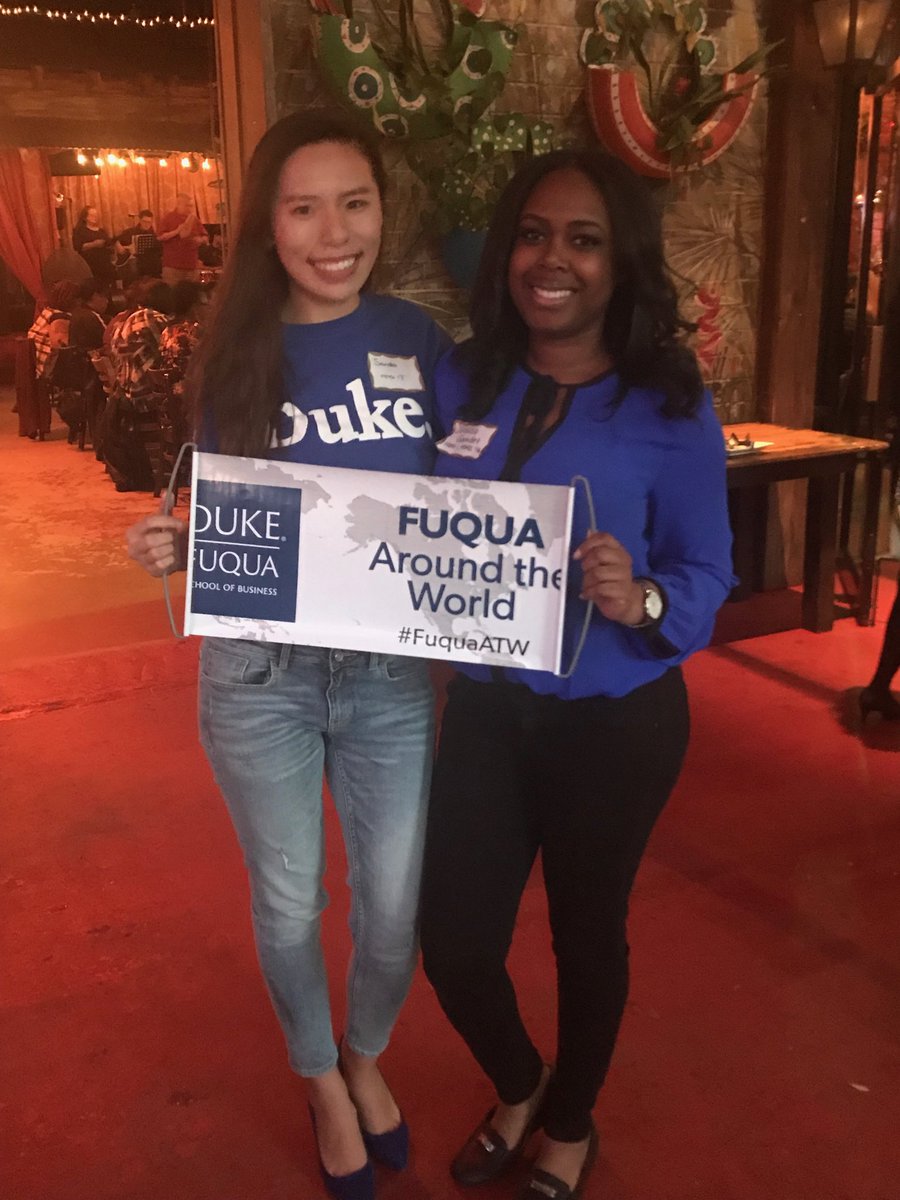 AllisonJamison2's tweet photo. Hostesses with the mostest! Thanks to Sandra and Jessica for hosting #FuquaATW Atlanta and representing #FuquaMMS! https://t.co/WU26Gmd1u9