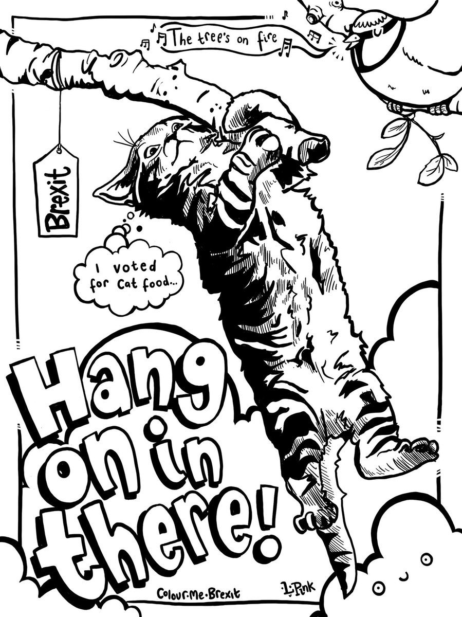 lauriepink's tweet photo. It has been pointed out that these aren’t necessarily soothing images. Having drawn them all, I very much agree.
So here is a kitten!
#ColourMeBrexit #brexitchaos #thetreesonfire #ivotedforcatfood
#HANGONINTHERE #LOL https://t.co/VHf9YJkB1m
