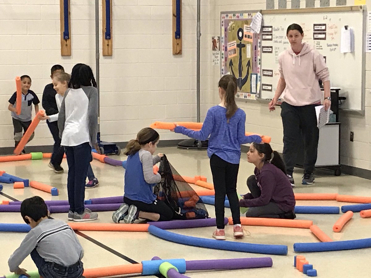 EsGravely's tweet photo. Mrs. Haugan and Mrs. Laskodi  are using Project Based Learning to let students develop and create unique games for field day. https://t.co/gk4JLjXd2B