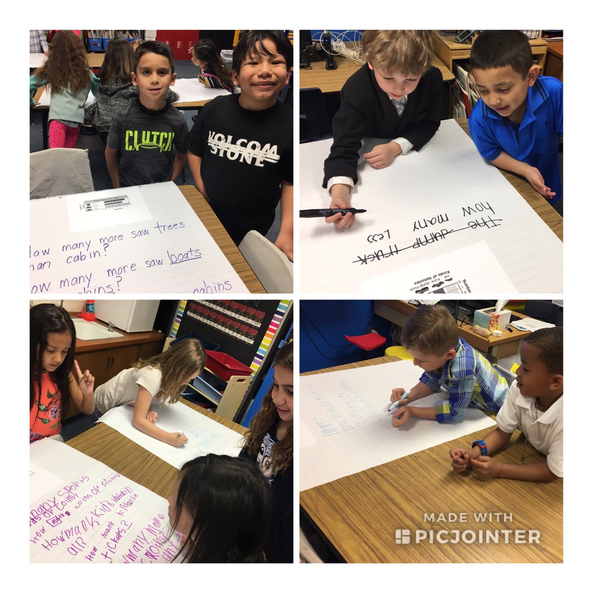 kelli_mccammond's tweet photo. Writing during Math...what?!? We used bar-type and picture graphs to generate and write questions. Weβre data analysis superstars! @NatWilliamsElem @LubbockISD @LISDmath #bemorewildcat #bemorecomposing #wildcatsinspired https://t.co/1bQn4YZXbb
