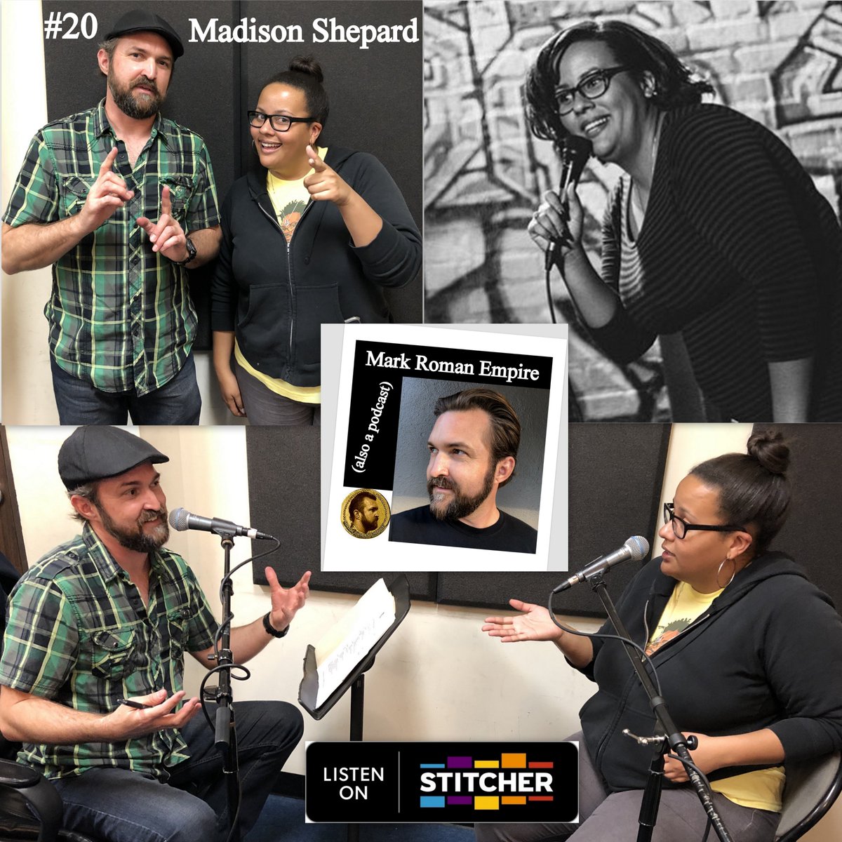 TheMarkRoman's tweet photo. LISTEN on #Stitcher!
#20 @MadisonShepard
#standup #comedian #writer #actress #host
from "Empty Space" on #Amazon @PrimeVideo
#MadisonShepard #comedy #funny #Texas #ComedyCentral #actorslife #stage #Hollywood #writer #interview #MarkRomanEmpire #podcast
https://t.co/z3LvyguDMo https://t.co/9KAVmtLgXW