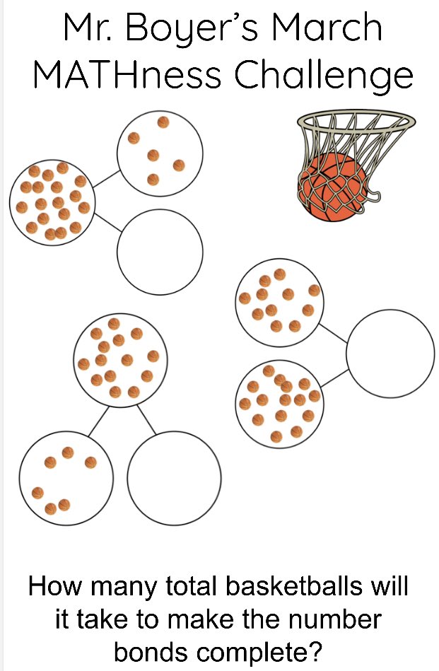MLR_Math's tweet photo. With it being March Madness, here is oeur 2nd grade math challenge for the week. #MLRProud #MLRMathChallenge https://t.co/lf5vZSwqyn