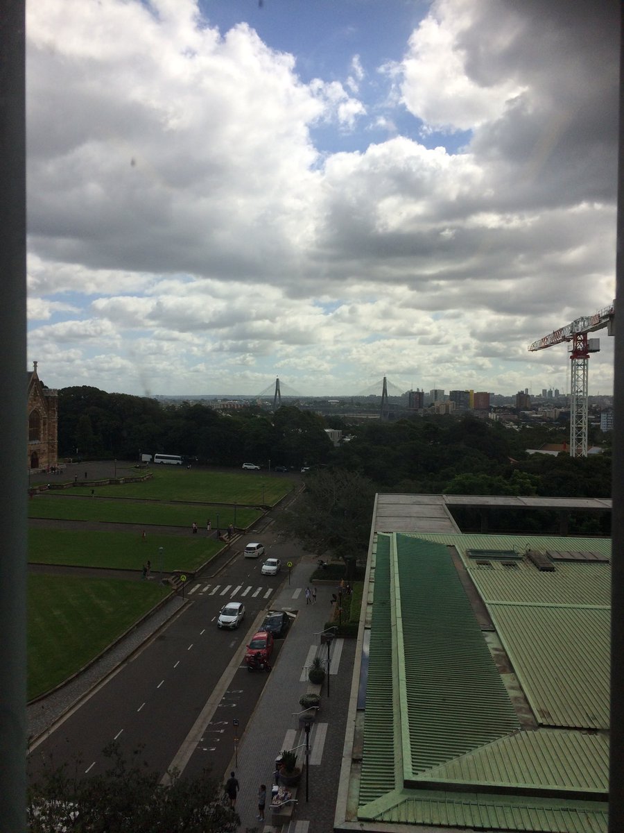 Dr_Kate_Newey's tweet image. Working view today. 8th floor #FisherLibrary stacks #UniversityofSydney 2nd home for many years #mylostyouth