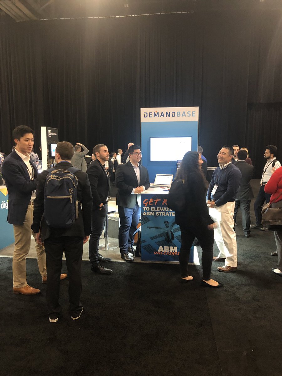 TanikaThacker's tweet photo. It’s lighting up @Demandbase booth — come say hello! Booth 187-D #AdobeSummit https://t.co/SFd4djk8IS
