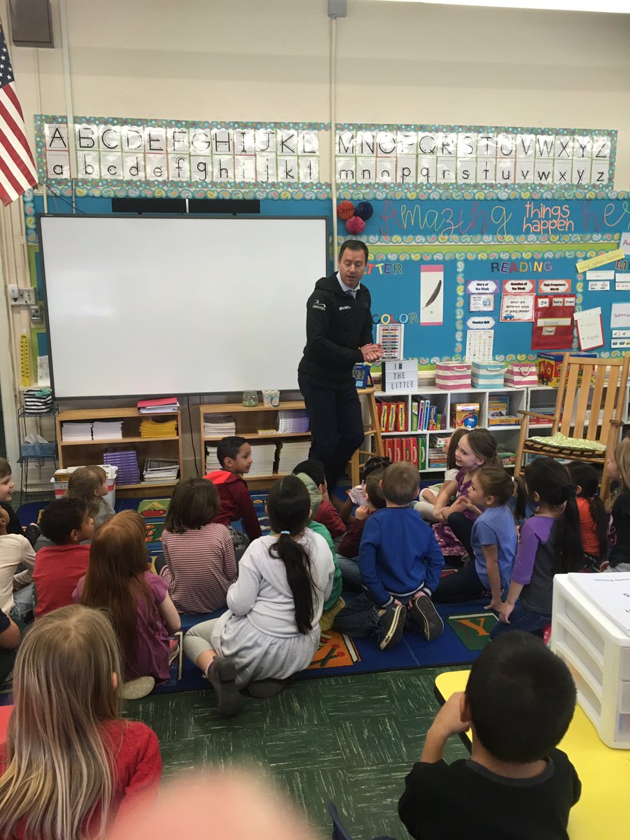 FCE kindergarteners were excited to learn about the weather with Mike Witcher today.