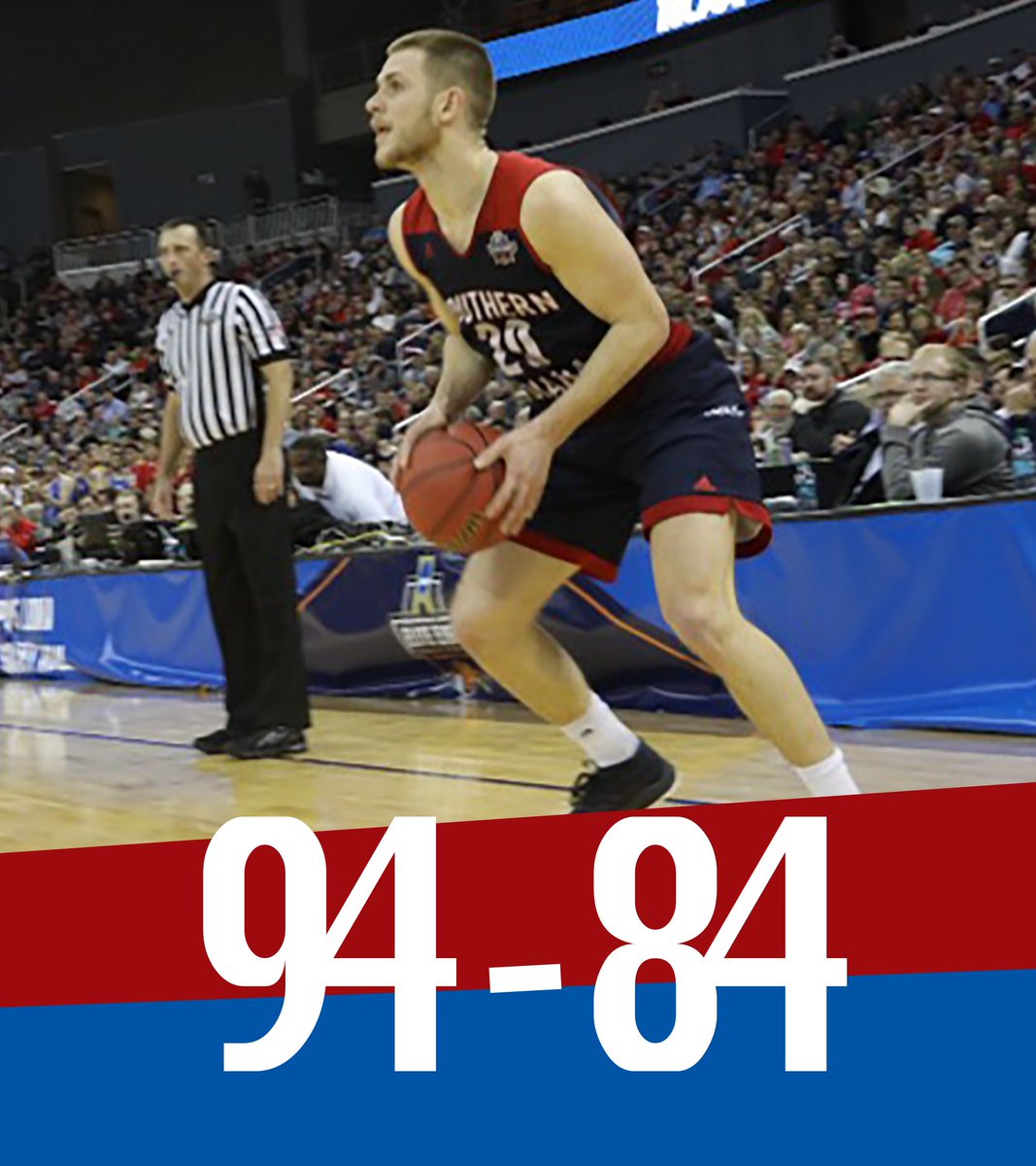usishield's tweet photo. SCREAGLE VICTORY!

USI will advance to the NCAA DII Final Four for the first time since 2004 with a 94 - 84 victory over West Texas A&amp;M.

#FordCenterFiesta #OntotheFinalFour https://t.co/mAbK1db4UI