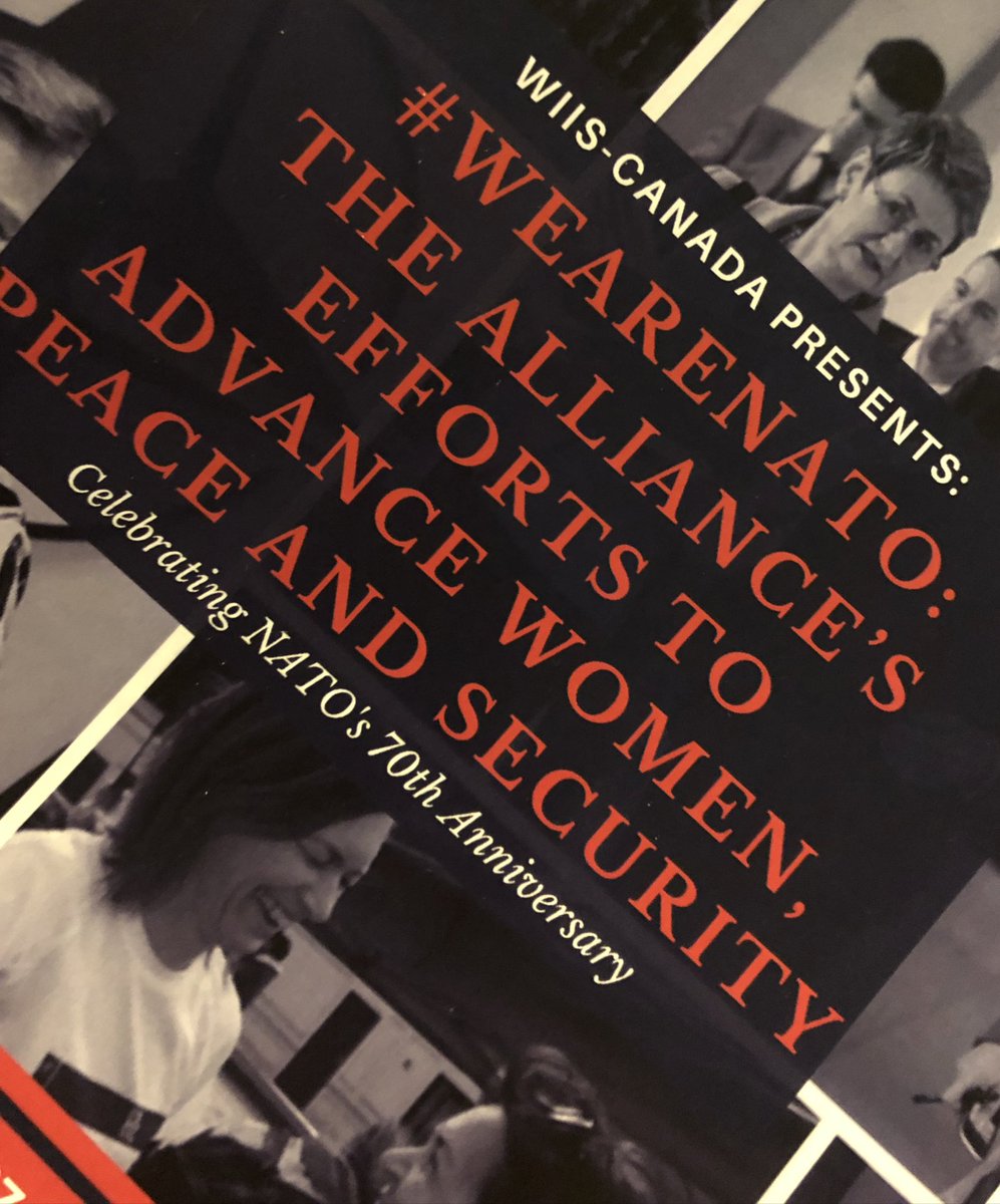 cdnnavylady's tweet photo. Feeling energized & inspired after the #WeAreNATO #WIISC70NATO networking event this evening at the beautiful #RCMI! So many brilliant & talented people doing amazing work on the #WPS agenda. Thanks for the thesis advice/encouragement. My brain is buzzing with ideas! @WIISCanada https://t.co/6QqllMHhz9