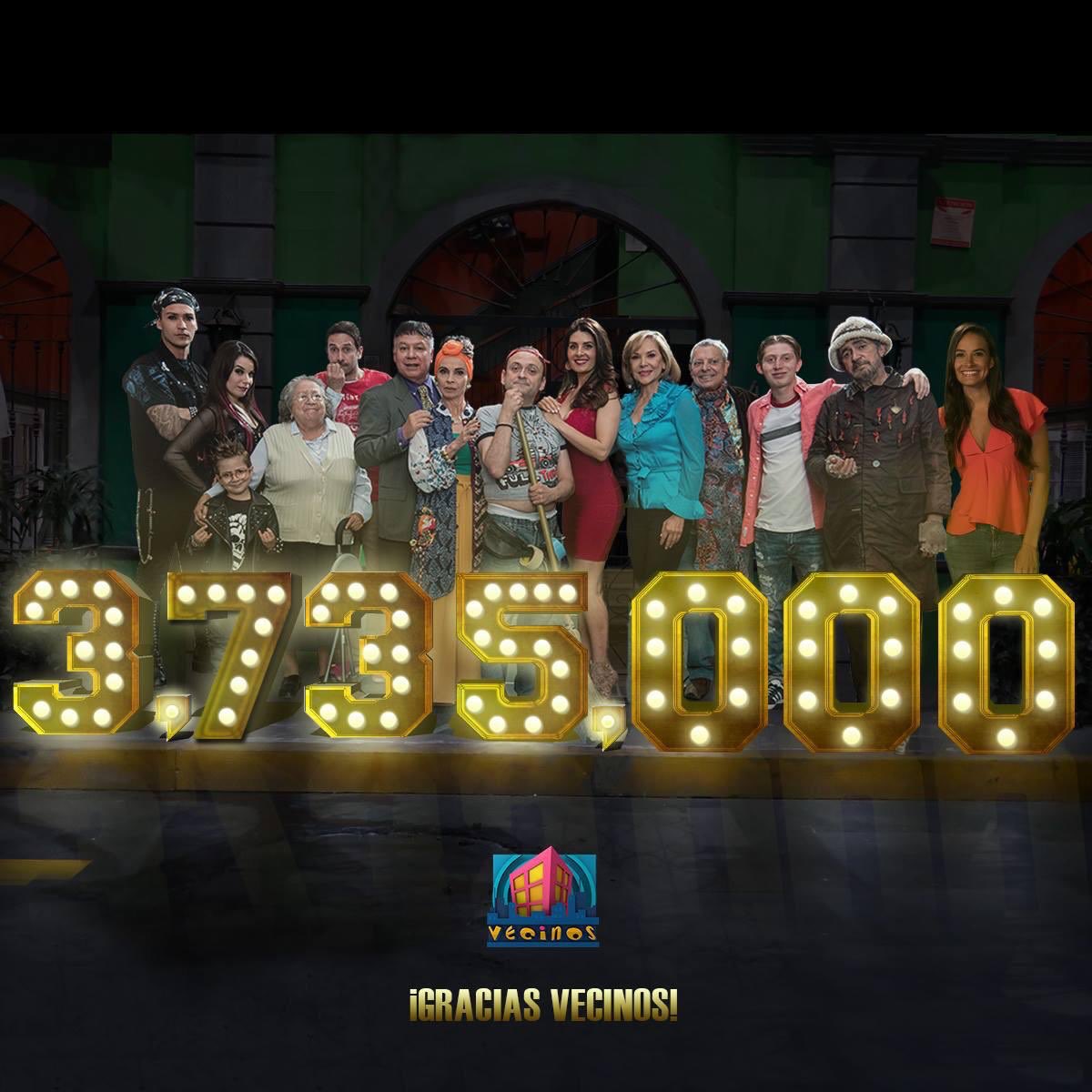eliassolorio's tweet photo. #Vecinos #EnTusOjosPuedoVer que estás feliz como nosotros ! Rompimos récord de audiencia ! Promediamos 3,735,000 alcanzando hasta 4,130,000 el #Domingo #DomingosDeSofa #Gracias !!! https://t.co/dZF9xVVKQE