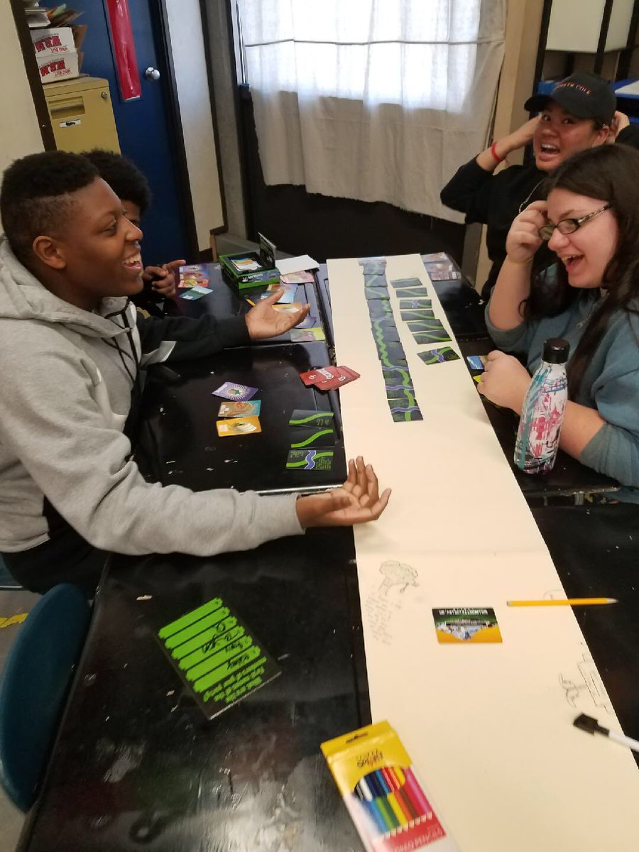 durfee_history's tweet photo. After learning about the Oregon trail and stories like the Donner Party, students tried their own luck on the trails and captured their experiences with the creation of journal entries in Mr. Jezak's freshman history class. #EngagingClassrooms #OregonTrail https://t.co/GTNyp8j0HN