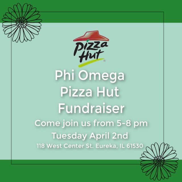 Phi_OmegaEC's tweet photo. Come support the women of Phi Omega on Tuesday at Pizza Hut in Eureka! #LoveinΦΩ #LoveInΦΩ💚 https://t.co/qjdIAzo0g2