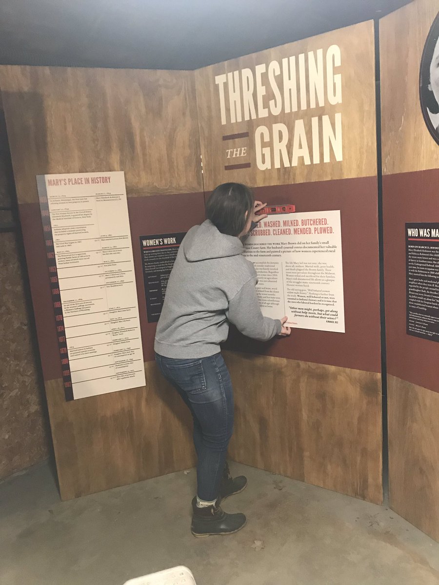 moleewilson's tweet photo. I give my mom’s garage a 10/10 for exhibit fabrication space. 😂 #publichistory #thesis #exhibit https://t.co/q0NJuXcxab