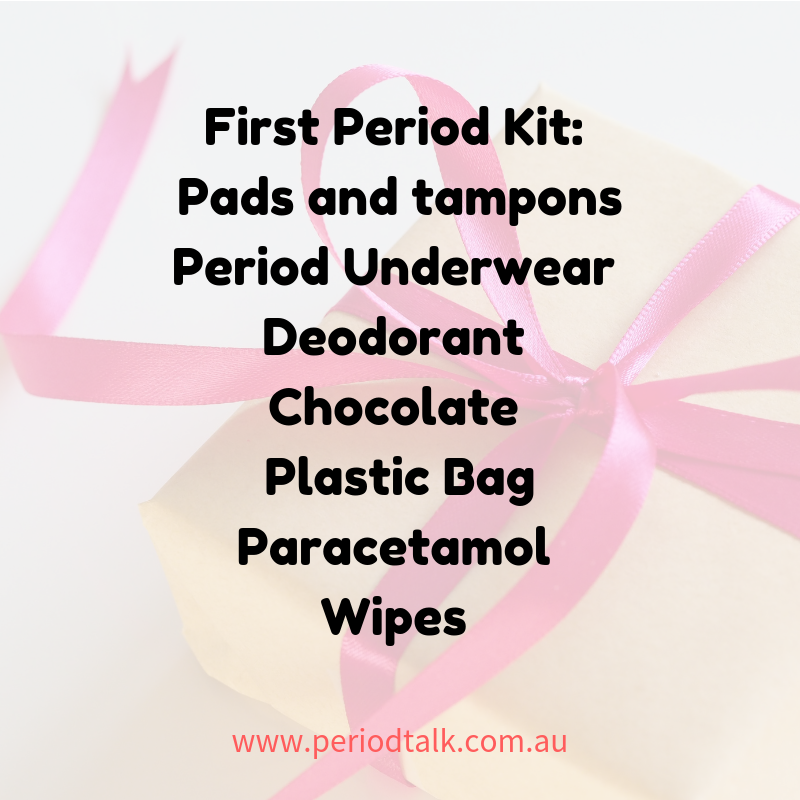 PeriodTalkOz's tweet image. Some mums create kits for their daughters to prepare for their first period. This can be a great way to start the conversation about menstruation and make it a less awkward experience! If you have photos of a #FirstPeriodKit you've created, we'd love to see it!