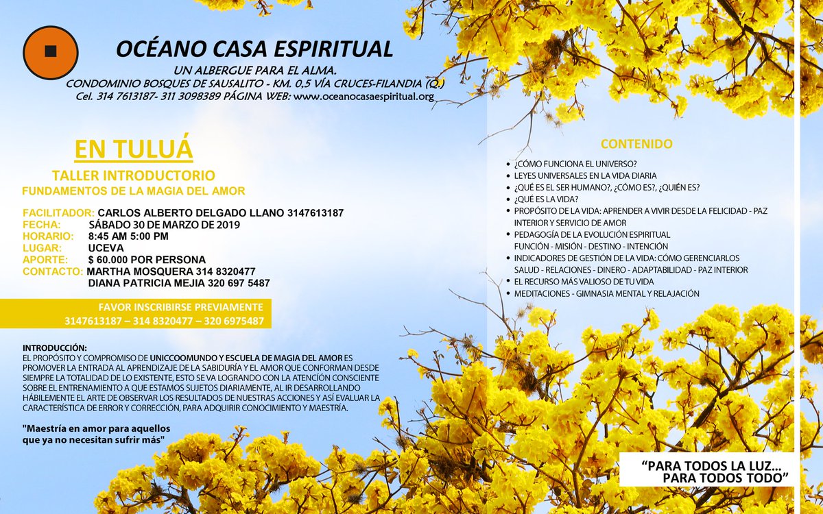 Dipaflaca's tweet photo. Taller Fundamentos de Magia del Amor en #Tulua https://t.co/kfKI8Lj2Bf