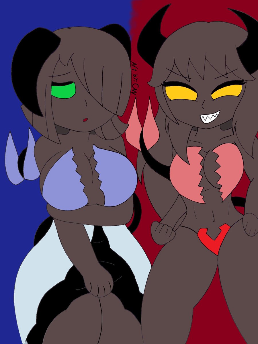 Crovetis's tweet photo. Art trade done for @Cat08Chaos of his Agony-Sisters Aliny &amp; Demiry. #aliny #demiry #agonysisters #Cat08Chaos #arttrade #fanart #CWart https://t.co/8LJLcchW60
